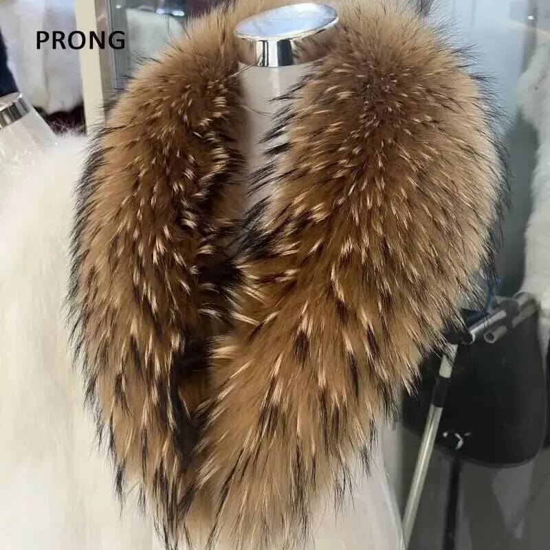 Winter Clothing For Sale - طوق فراء راكون طبيعي للنساء ،