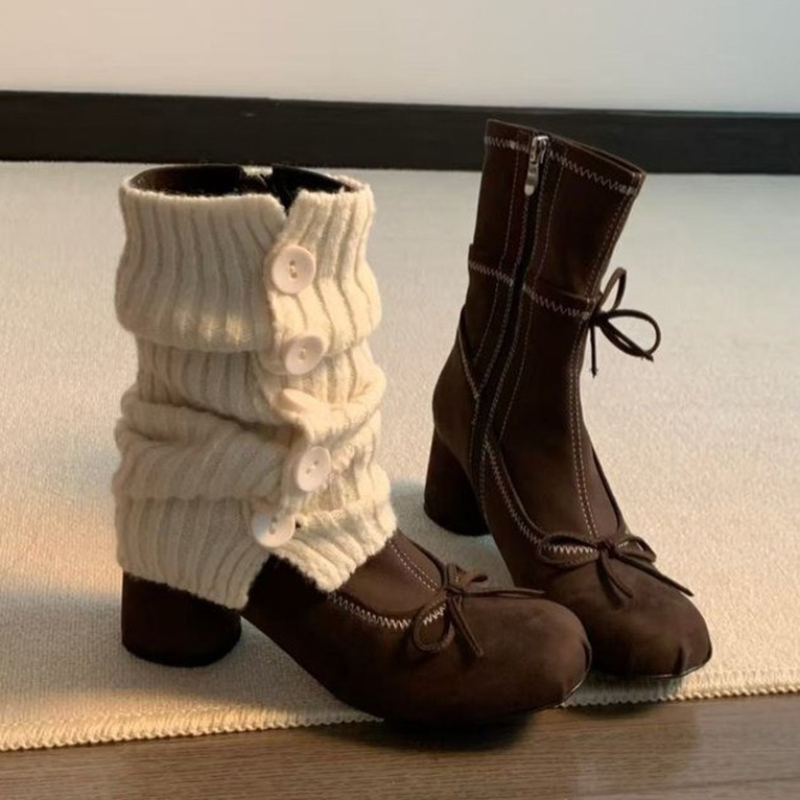 Winter Clothing For Women - القوس عالية الكعب النساء أحذية جديدة