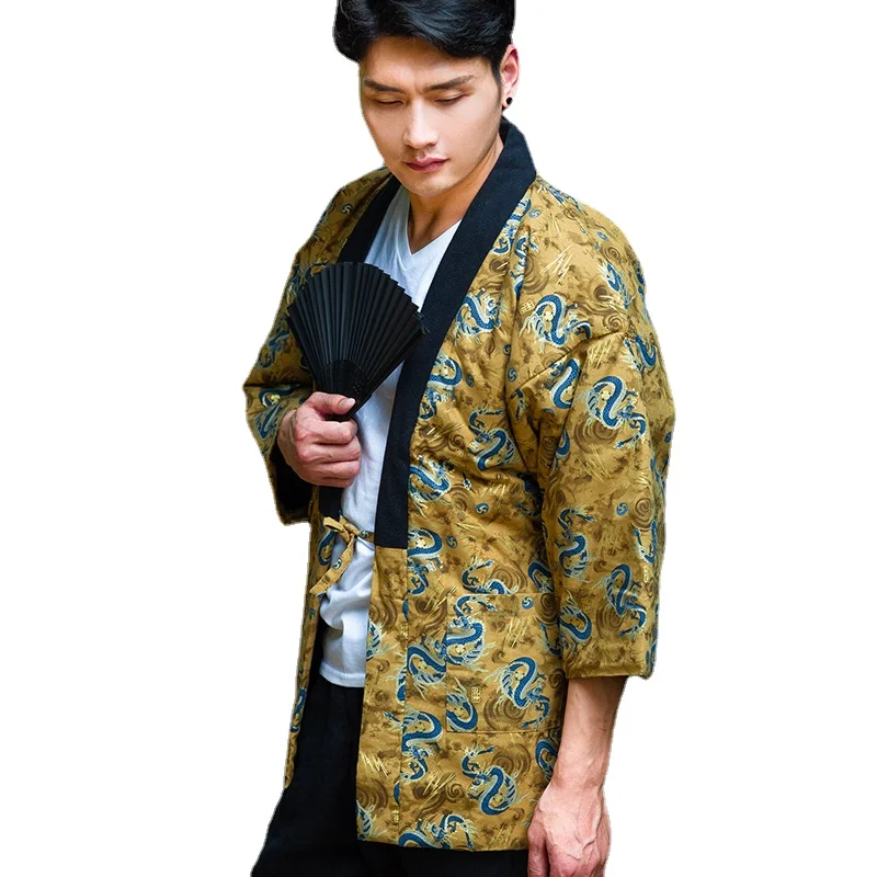Traditional Winter Japanese Clothing - كيمونو الشتاء Haori الرجال اليابانية التقليدية