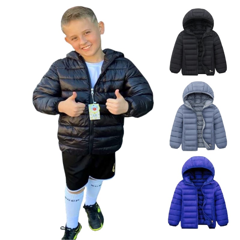 Winter Clothing For Boys - جواكيت مبطنة خفيفة الوزن للأطفال ،