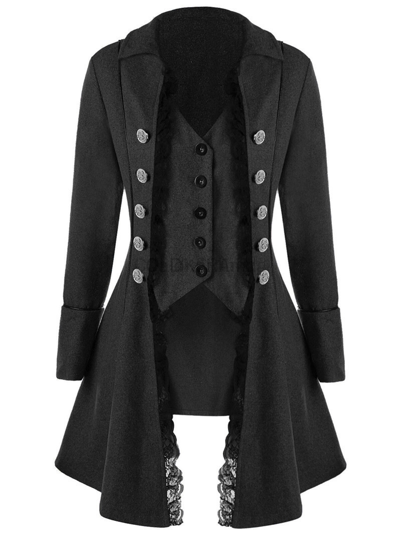 Winter Clothing For Women - الشتاء سترة نسائية القوطية Steampunk مشد