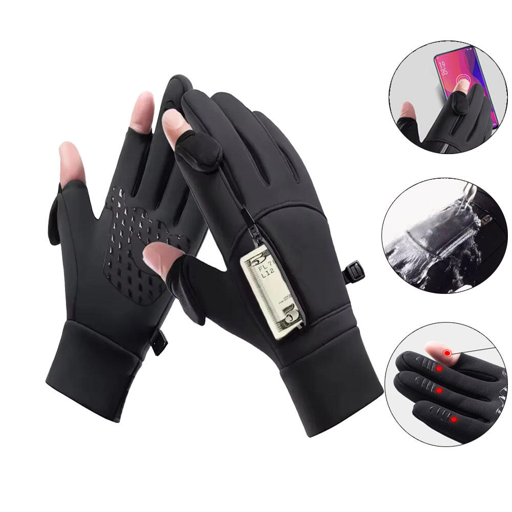Waterproof Mitten Ski - 1 زوج شتاء دافئ قفازات شاشة