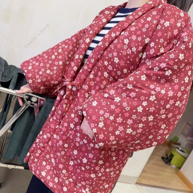 Traditional Winter Japanese Clothing - سترة Hanten الملابس اليابانية التقليدية الخريف