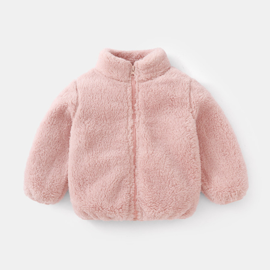Winter Clothing Baby Boy - معطف أطفال عصري بلون موحد من