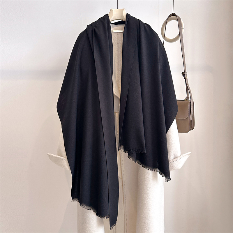 Cashmere Scarf Wrap - الفاخرة الشتاء الكشمير وشاح المرأة الصلبة