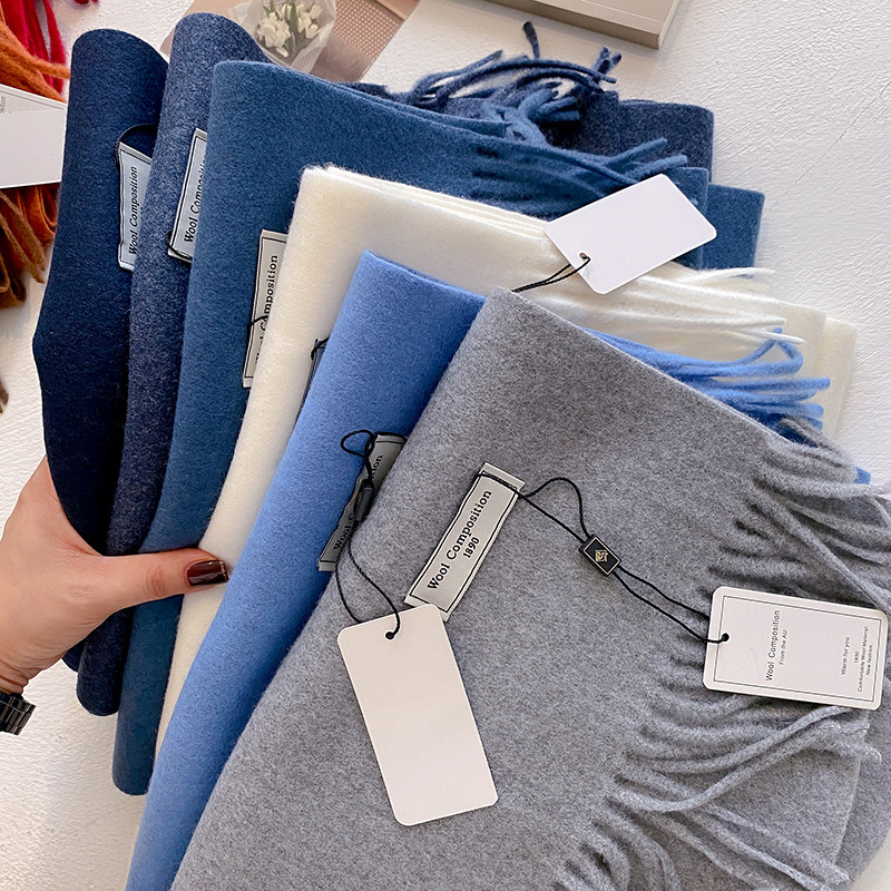 Cashmere Scarf Wrap - 2024 الشتاء وشاح من الصوف للنساء