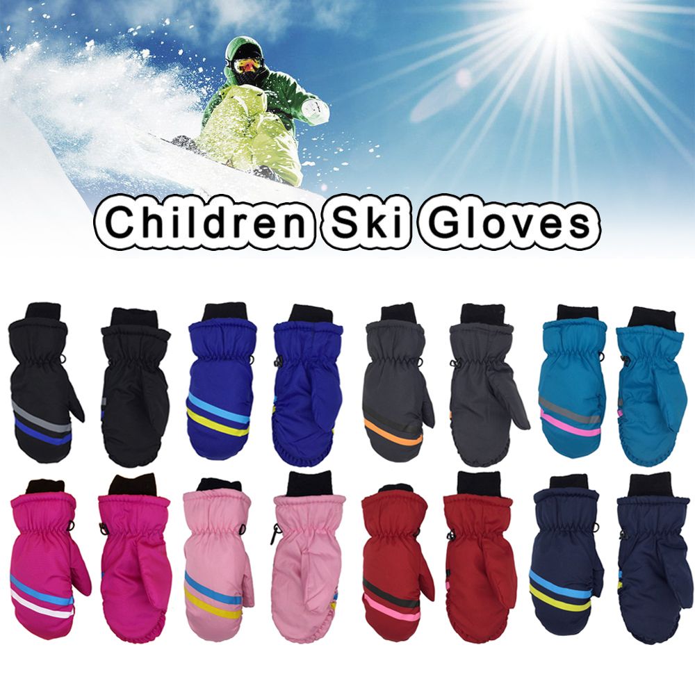 Waterproof Mitten Ski - جديد الأطفال أطفال الشتاء الثلوج قفازات