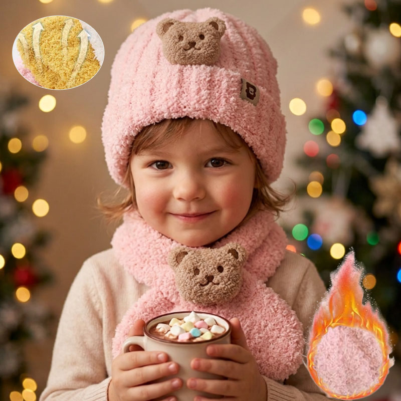 Winter Clothing Baby Boy - 1-10 قطع قبعة ووشاح للأطفال للبنات