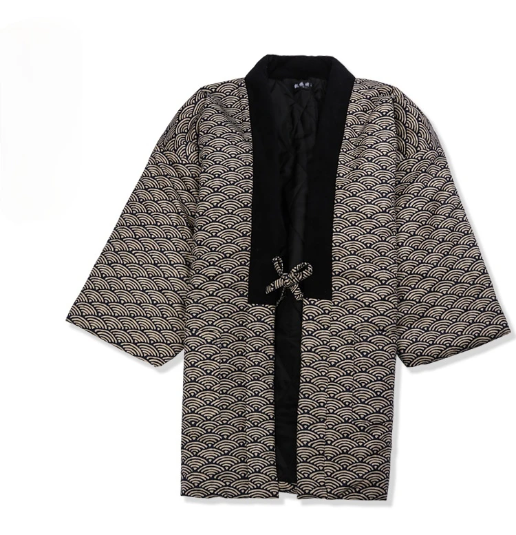 Traditional Winter Japanese Clothing - سترة كيمونو كلاسيكية يابانية للرجال ،