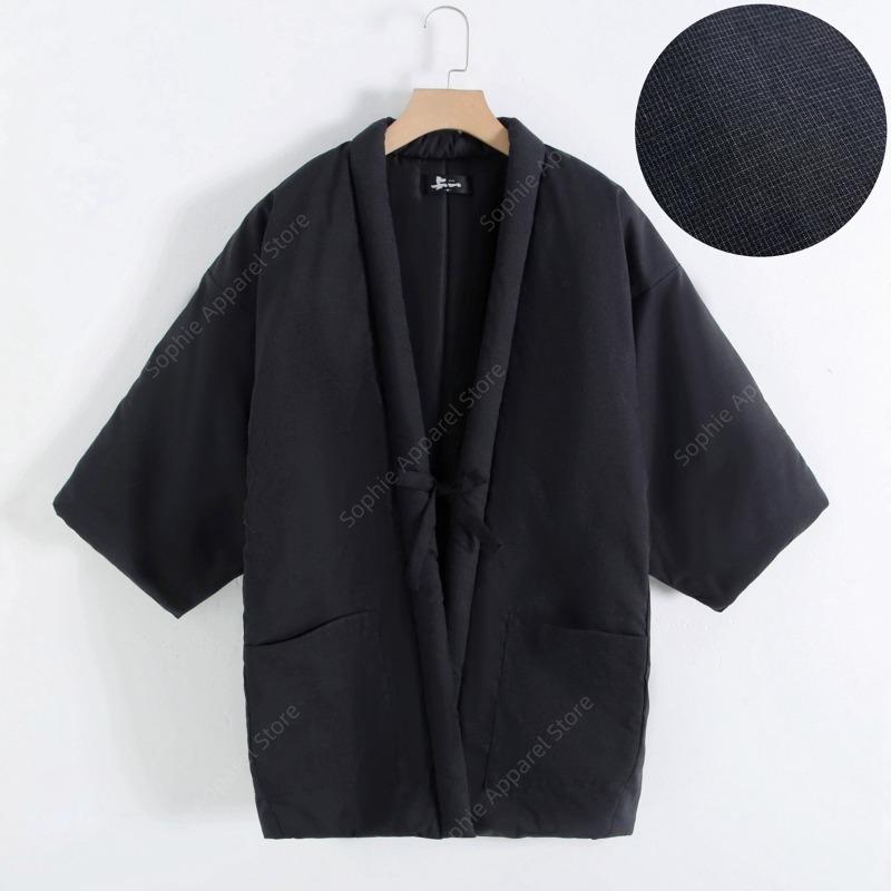 Traditional Winter Japanese Clothing - سترة شتوية للرجال من Hanten على