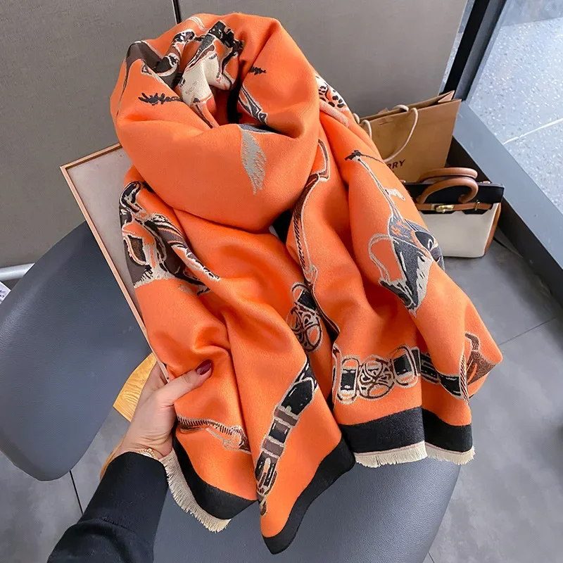 Cashmere Scarf Wrap - 2024 الفاخرة الدافئة الباشمينا شال المرأة