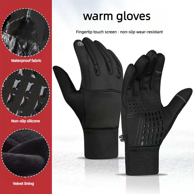 الخريف الشتاء الرجال قفازات نس - مراجعة Waterproof Mitten Ski وسعره