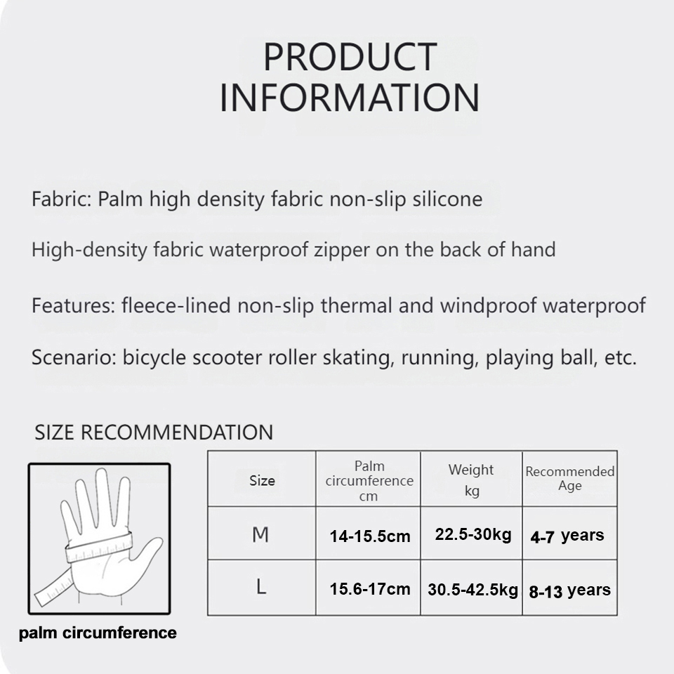 GTUBIKE قفازات الأطفال الدافئة - مراجعة Waterproof Mitten Ski وسعره