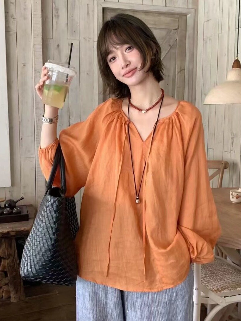 قميص كوري الطراز بأكمام طويلة  - مراجعة Winter Sun Clothing وسعره