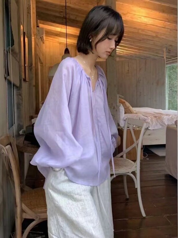 قميص كوري الطراز بأكمام طويلة  - مراجعة Winter Sun Clothing وسعره