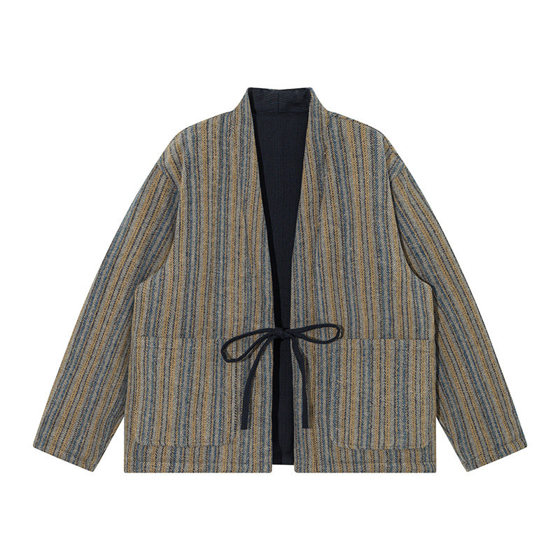 سترة كيمونو مخططة على الطراز ا - مراجعة Traditional Winter Japanese Clothing وسعره