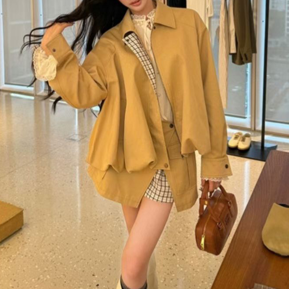 TWOTWINSTYLE Khakl تقسم جيب قط - مراجعة Winter Clothing For Sale وسعره