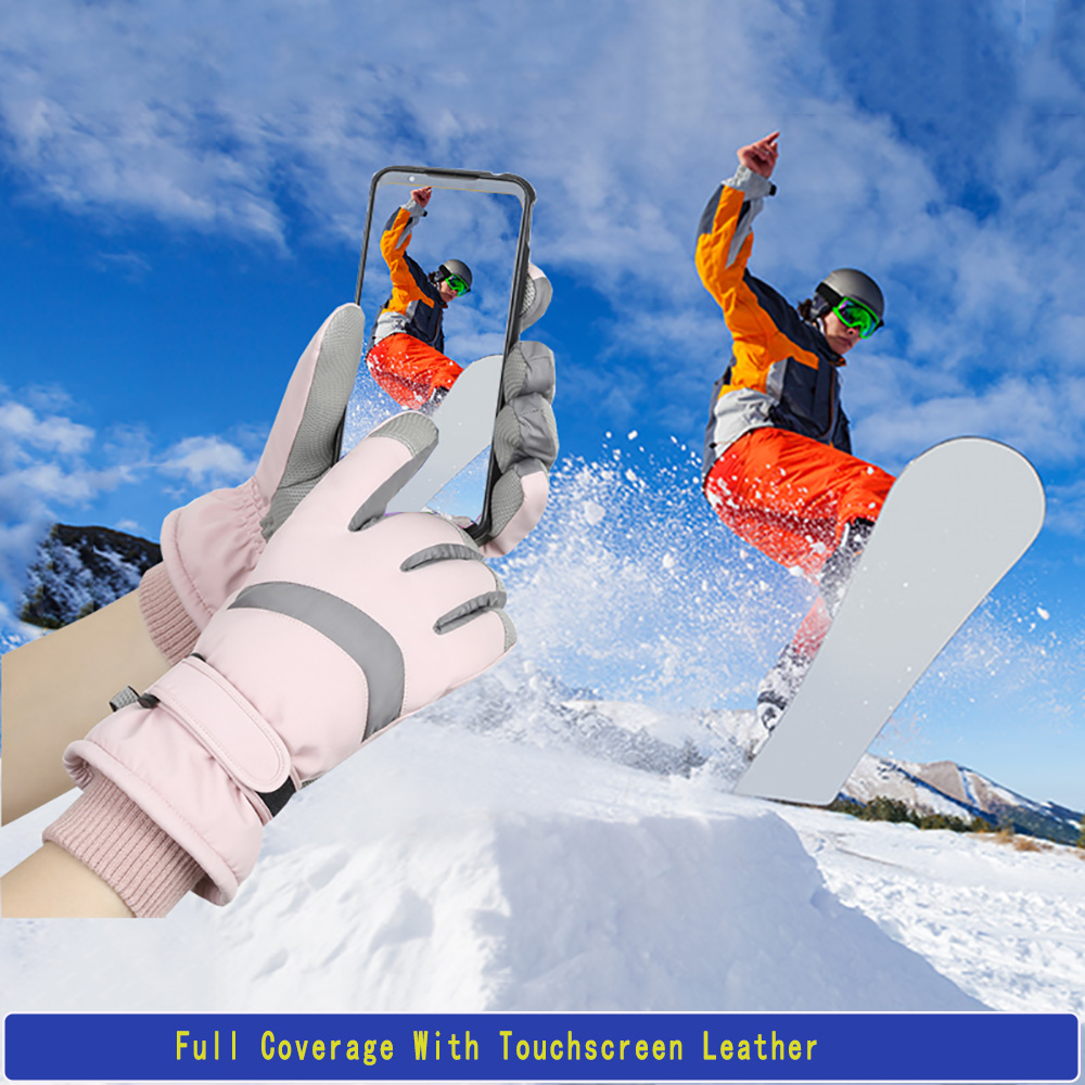 قفازات تزلج YANBIGUO للنساء وا - مراجعة Waterproof Mitten Ski وسعره