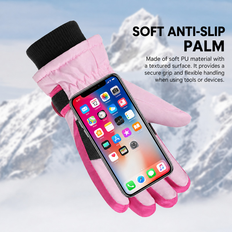 قفازات تزلج شتوية للأطفال مقاو - مراجعة Waterproof Mitten Ski وسعره