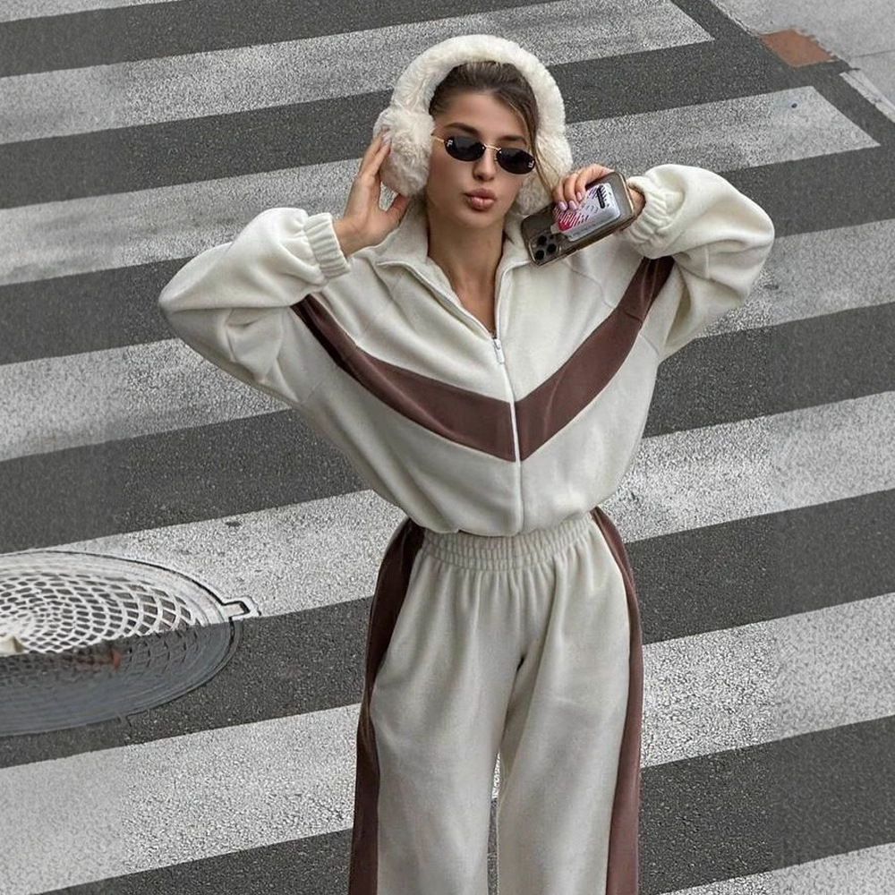 قطعتين مجموعات مجموعة بناطيل ر - مراجعة Y2K Winter Clothing وسعره