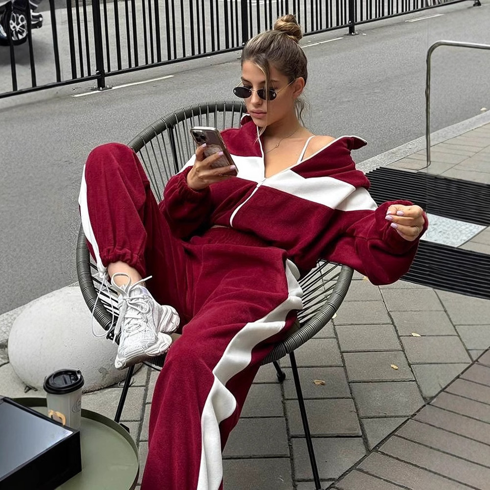 قطعتين مجموعات مجموعة بناطيل ر - مراجعة Y2K Winter Clothing وسعره