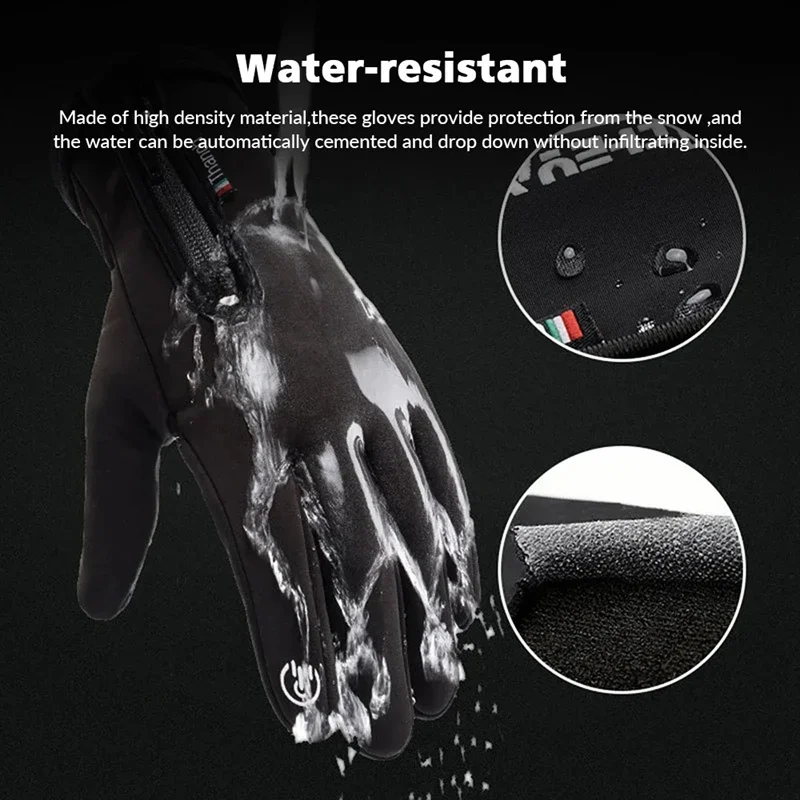قفازات ركوب الدراجات مقاومة لل - مراجعة Waterproof Mitten Ski وسعره