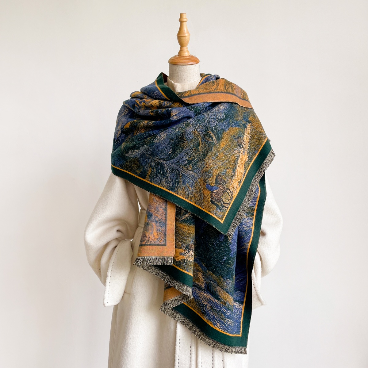 وشاح نسائي من الكشمير، باندانا - مراجعة Cashmere Scarf Wrap وسعره
