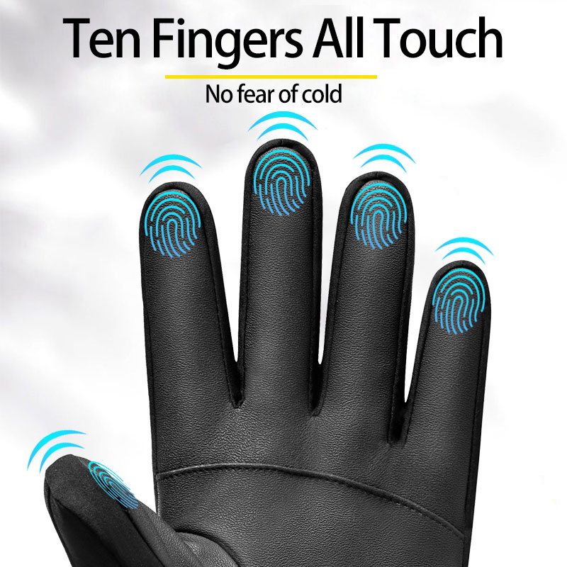 الحرارية الشتاء الدراجات قفازا - مراجعة Waterproof Mitten Ski وسعره