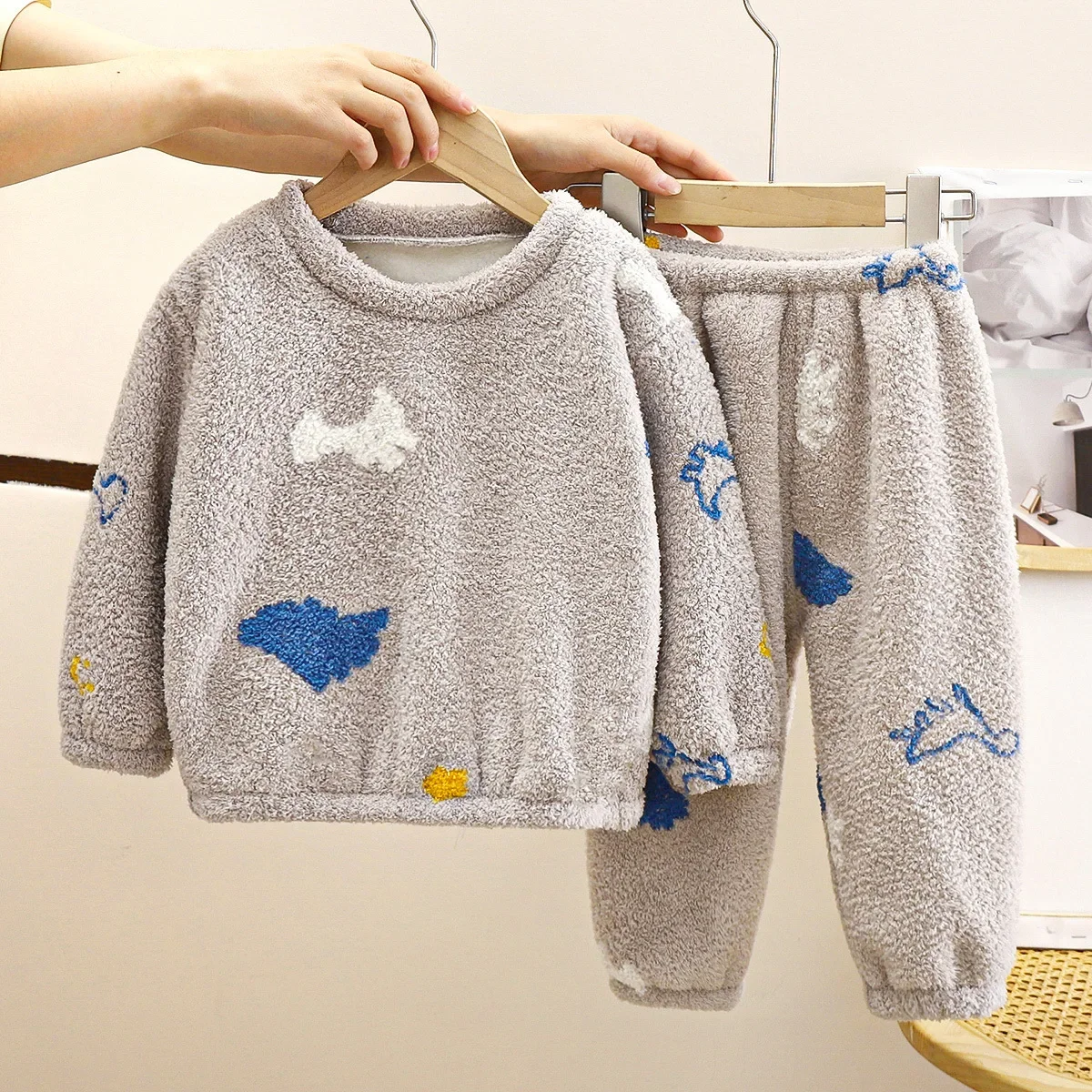 بيجامة صوفية دافئة للأطفال ، ع - مراجعة Winter Clothing Baby Boy وسعره
