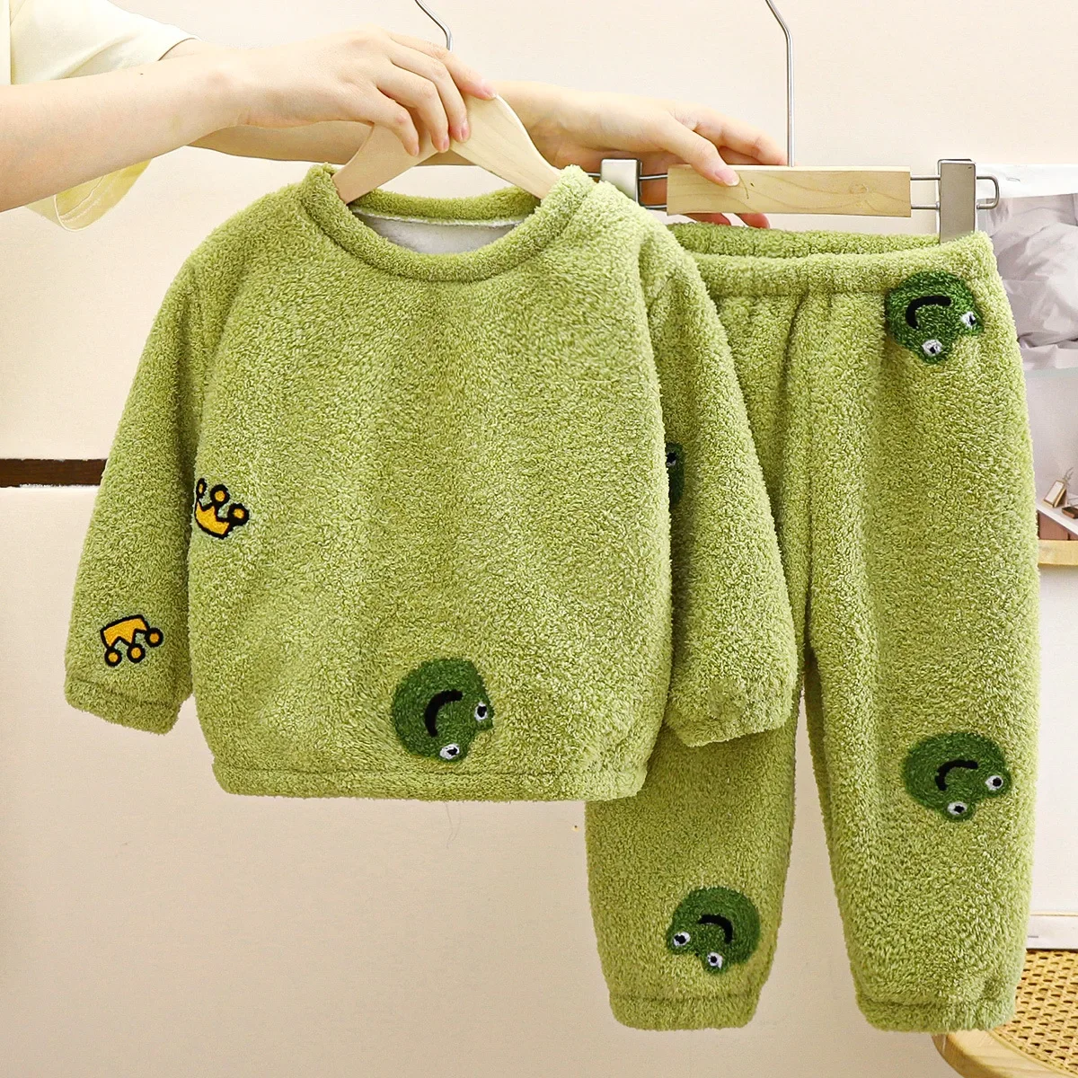 بيجامة صوفية دافئة للأطفال ، ع - مراجعة Winter Clothing Baby Boy وسعره