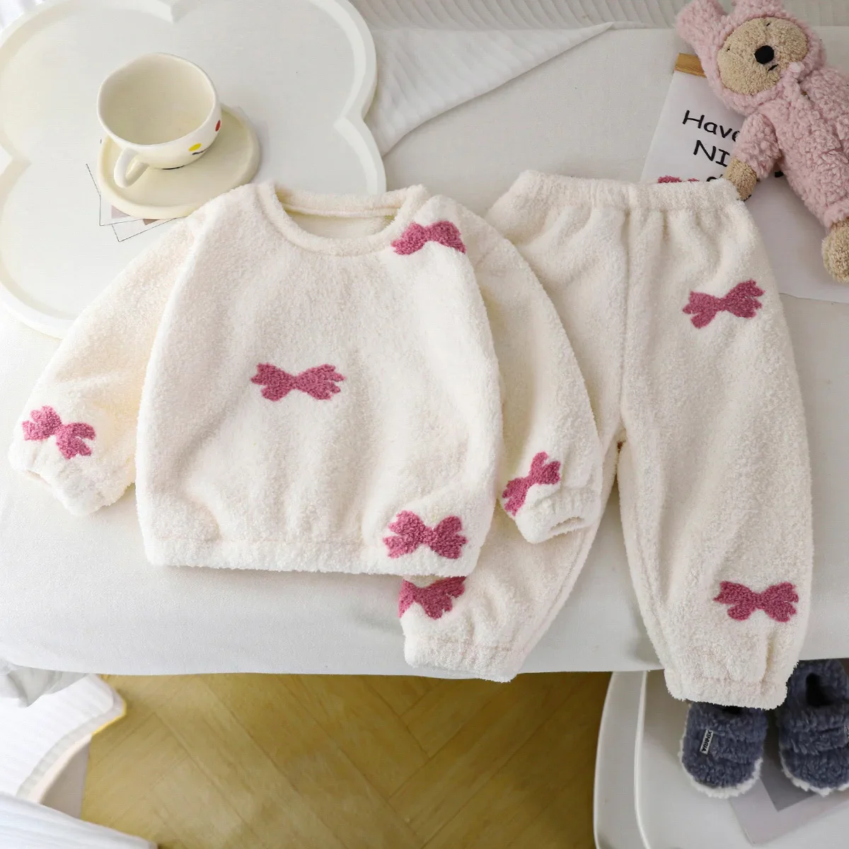 بيجامات صوفية دافئة سميكة للأط - مراجعة Winter Clothing Baby Boy وسعره