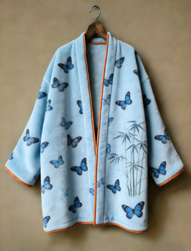 كيمونو ياباني هاوري يوكاتا سام - مراجعة Traditional Winter Japanese Clothing وسعره