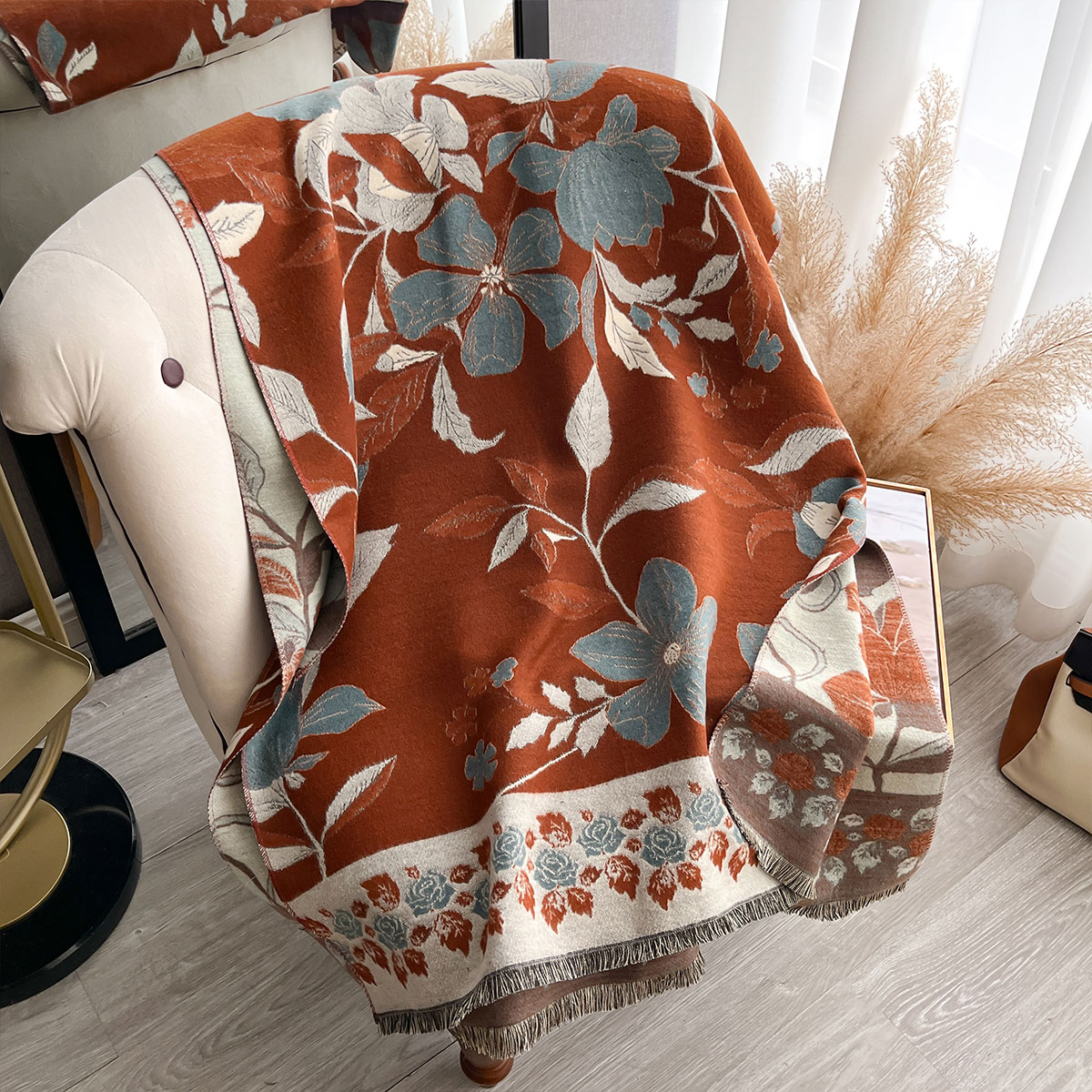 المرأة رشاقته الفاخرة الشتاء ب - مراجعة Cashmere Scarf Wrap وسعره
