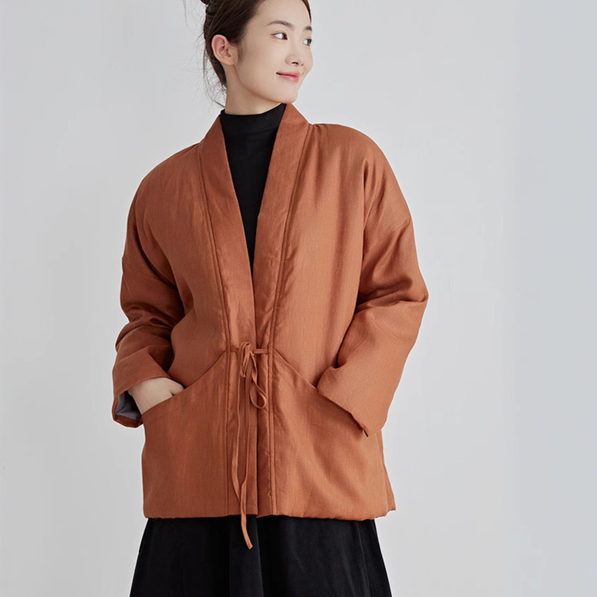 النمط الصيني القطن أبلى أسود ا - مراجعة Traditional Winter Japanese Clothing وسعره