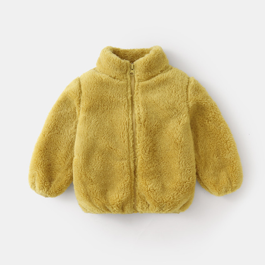 معطف أطفال عصري بلون موحد من ا - مراجعة Winter Clothing Baby Boy وسعره