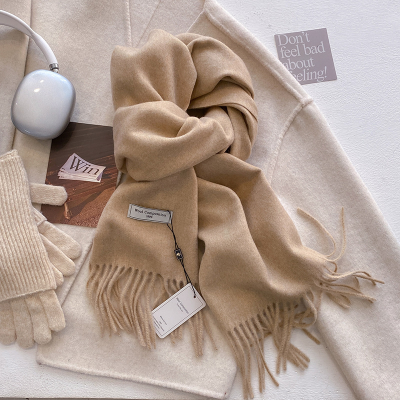 2024 الشتاء وشاح من الصوف للنس - مراجعة Cashmere Scarf Wrap وسعره