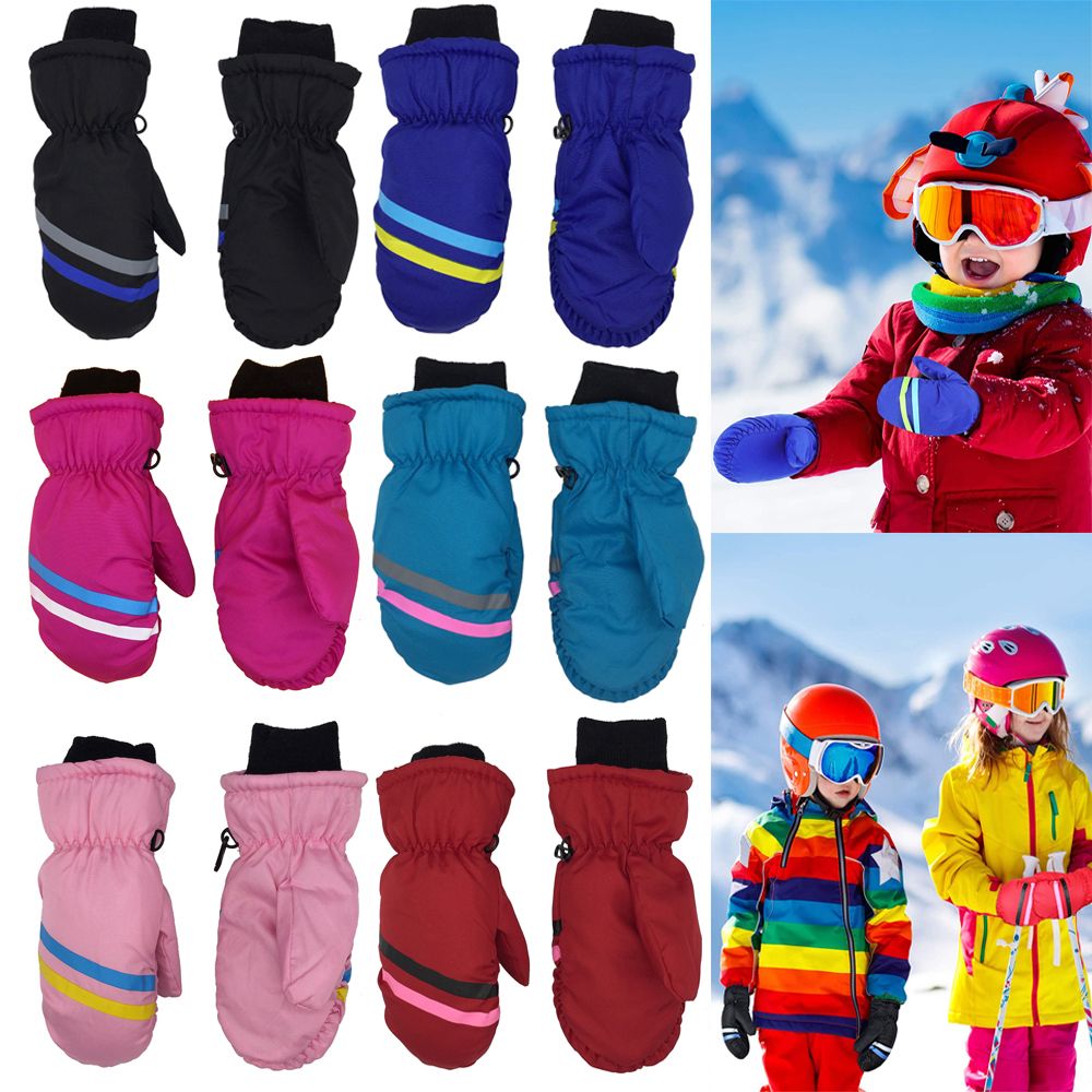 جديد الأطفال أطفال الشتاء الثل - مراجعة Waterproof Mitten Ski وسعره