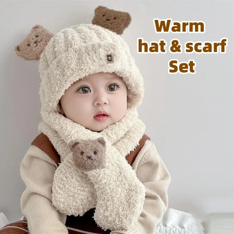 1-10 قطع قبعة ووشاح للأطفال لل - مراجعة Winter Clothing Baby Boy وسعره