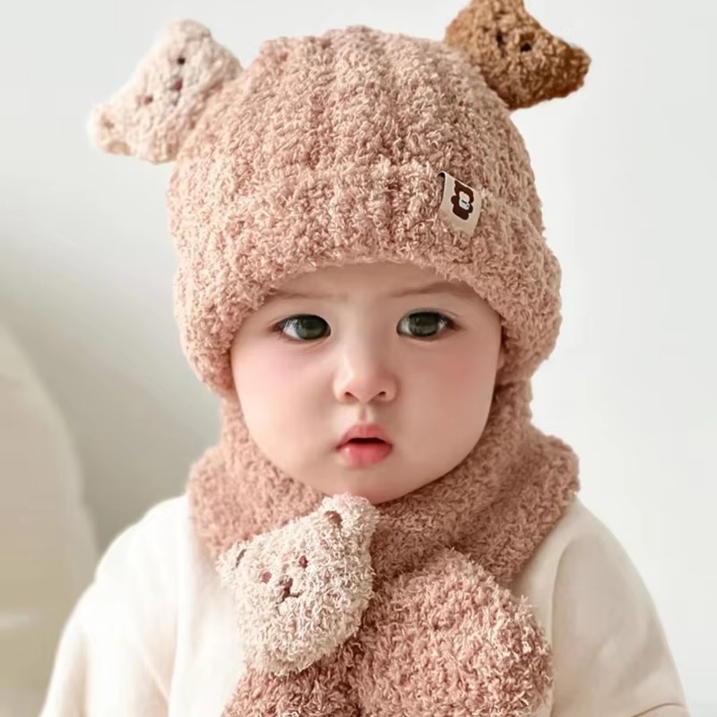 1-10 قطع قبعة ووشاح للأطفال لل - مراجعة Winter Clothing Baby Boy وسعره